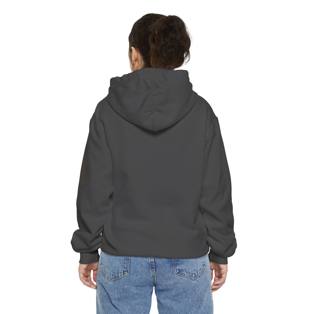 Unisex Garment-Dyed Hoodie - Eternal Arrows (Pepper)
