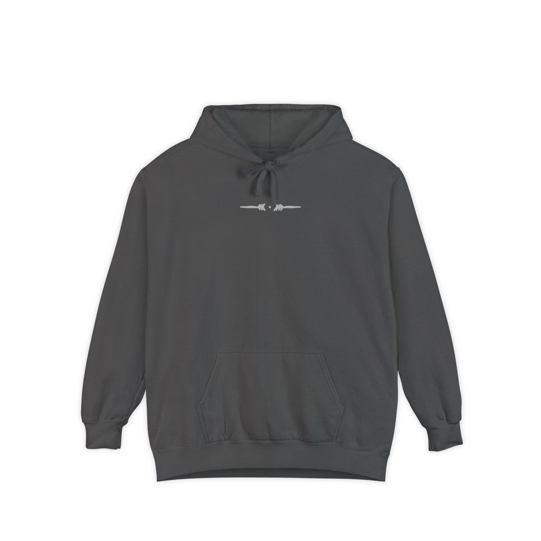 Unisex Garment-Dyed Hoodie - Matrix Monks (Pepper)