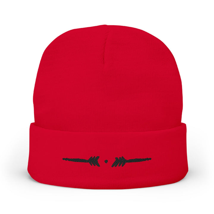 Comfy embroidered beanie - Rojo