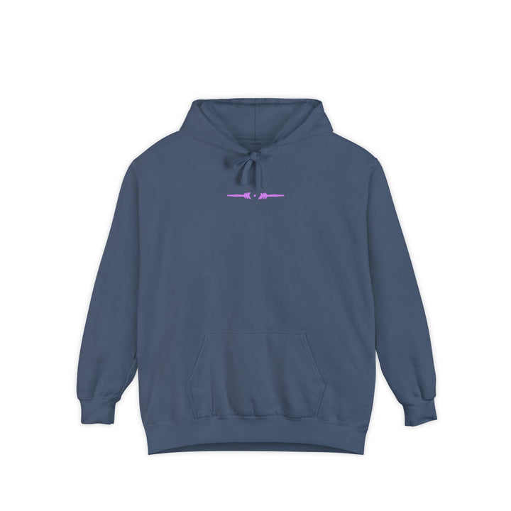 Unisex Garment-Dyed Hoodie - Seek the Light (Lilac Denim)