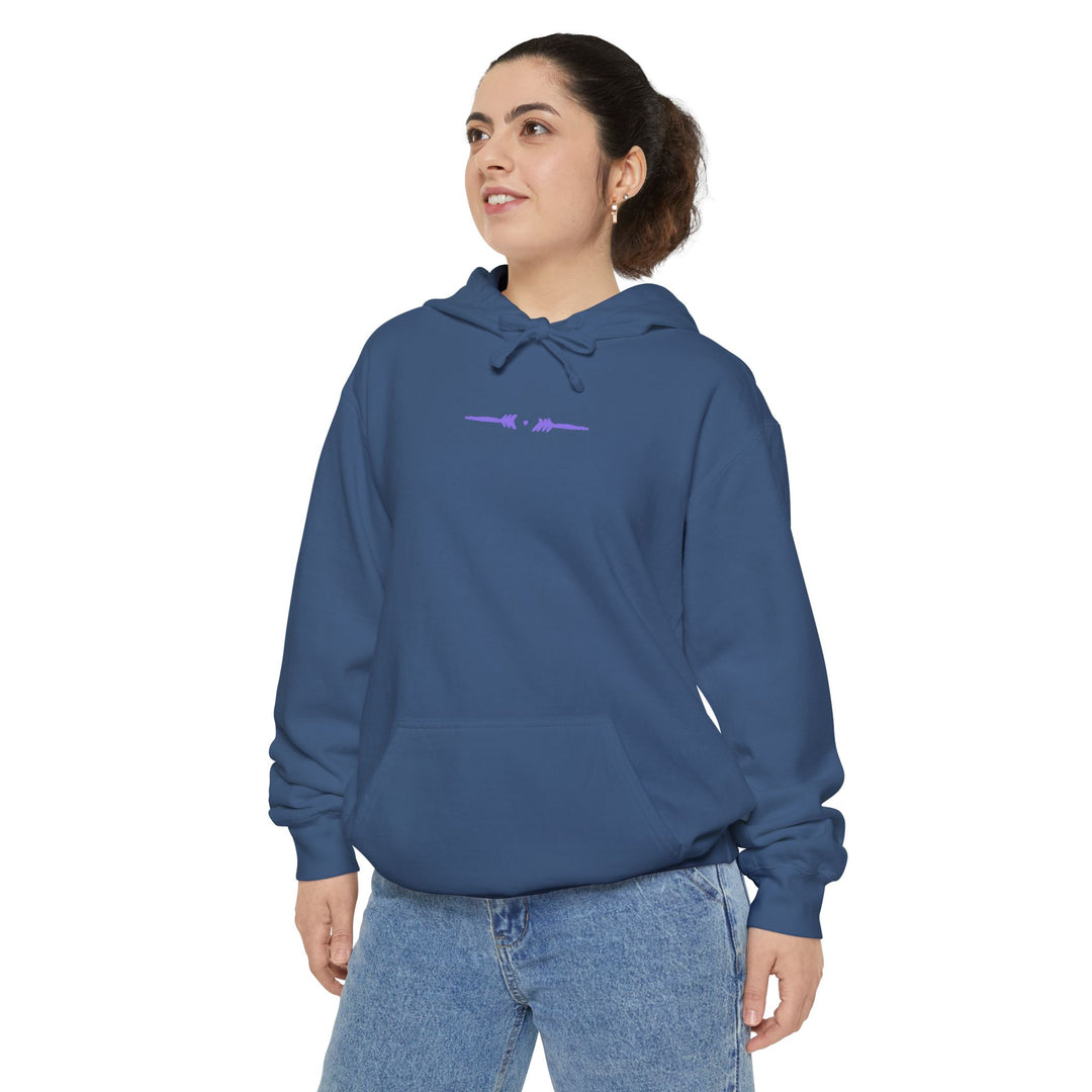 Unisex Garment-Dyed Hoodie - Eternal Arrows (Navy)
