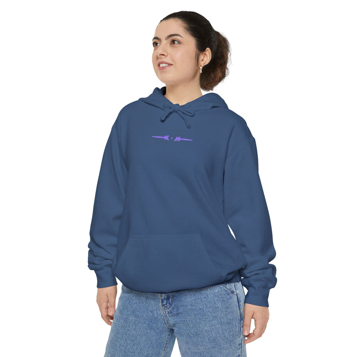 Unisex Garment-Dyed Hoodie - Eternal Arrows (Navy)