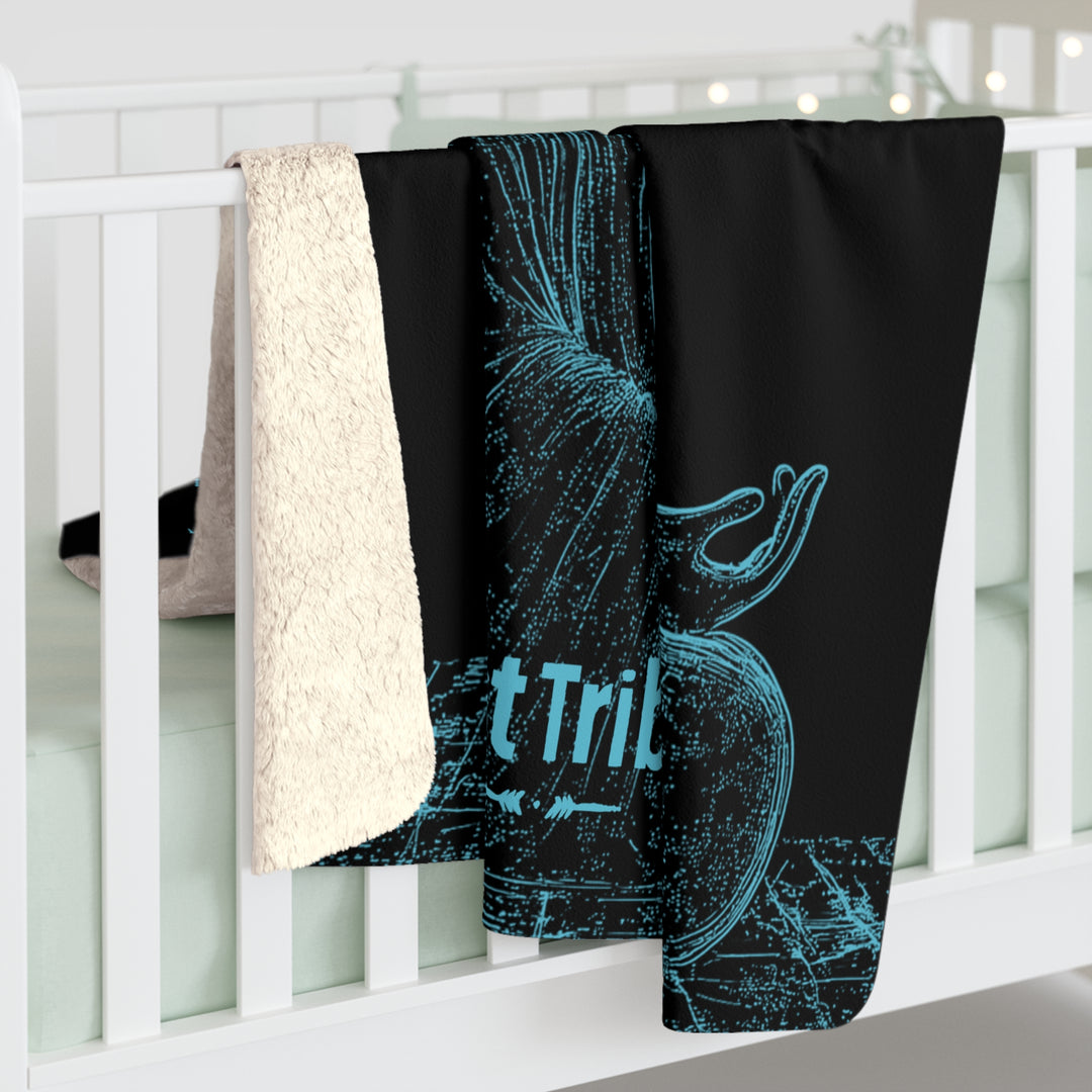 Fleece Stargazing Blanket - Matrix Monks (Ice)