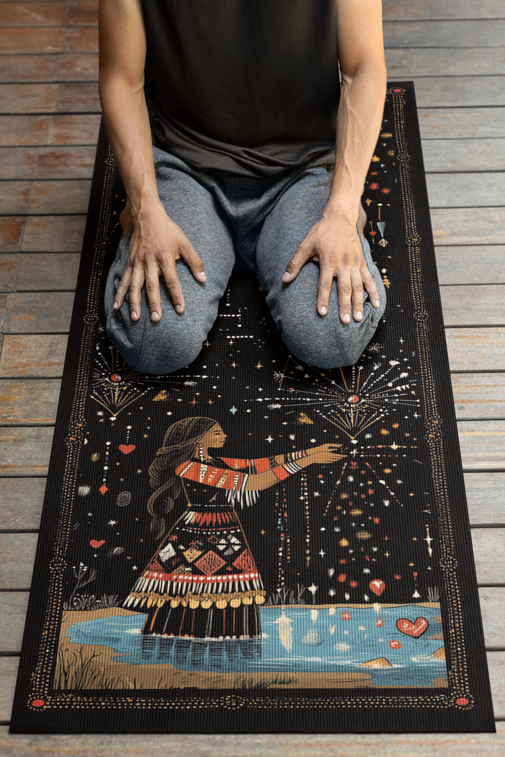 Rubber Yoga Mat - Water Blessings