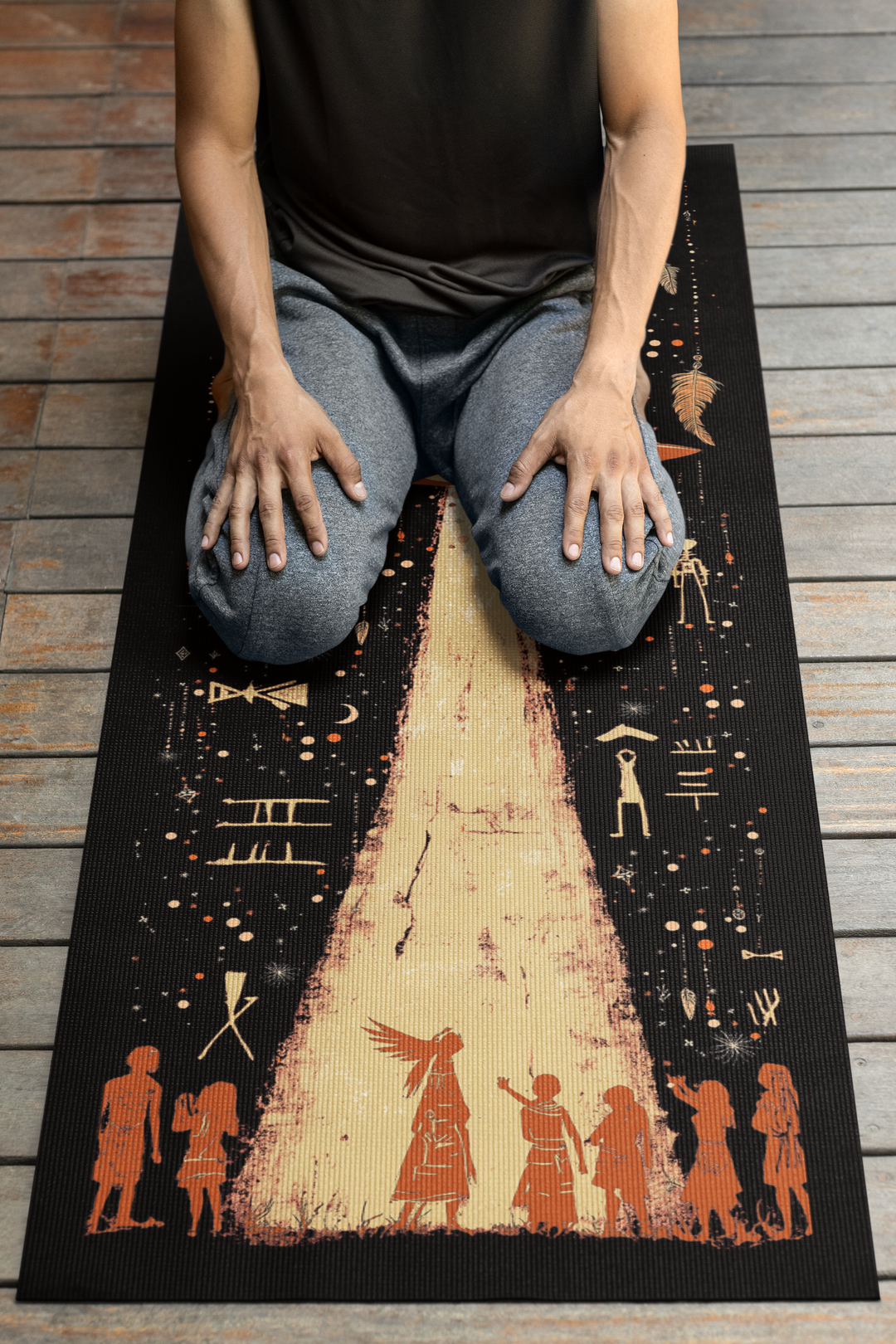 Rubber Yoga Mat - Messengers