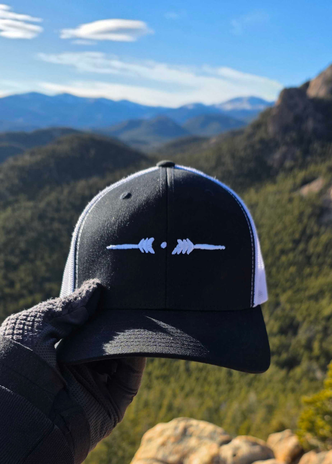 Eternal Arrows Snapback Cap - White Navy