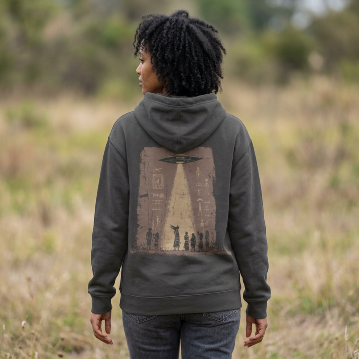 Unisex Garment-Dyed Hoodie - Messengers (Chocolate)
