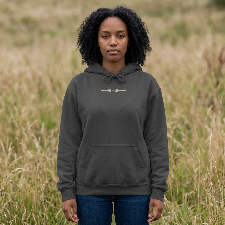 Unisex Garment-Dyed Hoodie - Messengers (Chocolate)