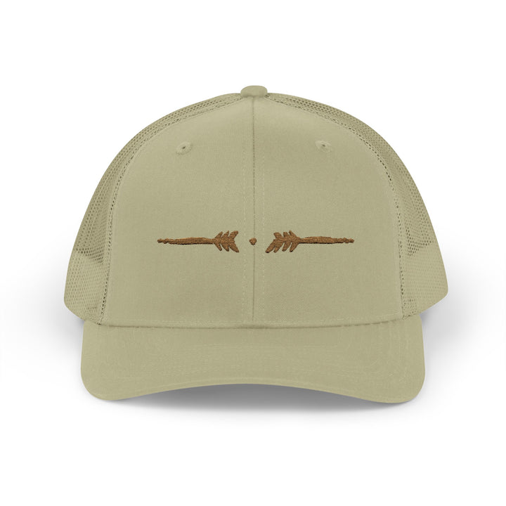 Eternal Arrows Snapback Cap - Old Gold on Khaki
