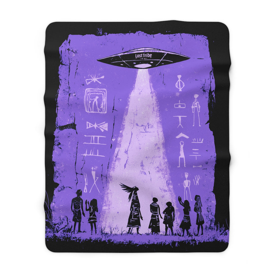Fleece Stargazing Blanket - Messengers (Purple Haze)