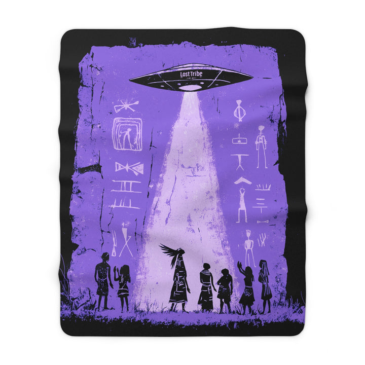 Fleece Stargazing Blanket - Messengers (Purple Haze)