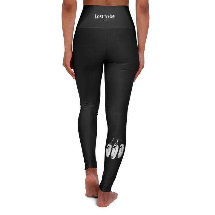 High Waisted Yoga Leggings - Black