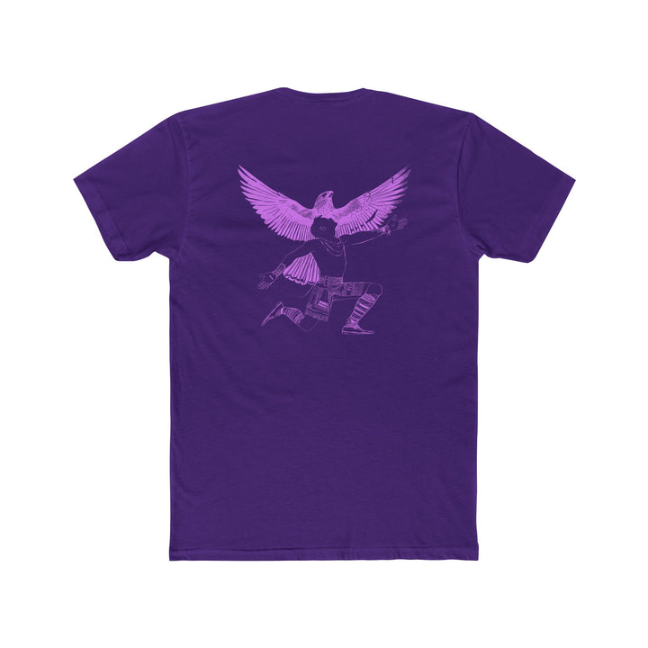 Super Soft Cotton Crew Tee - Seek the Light (Purple Rush)
