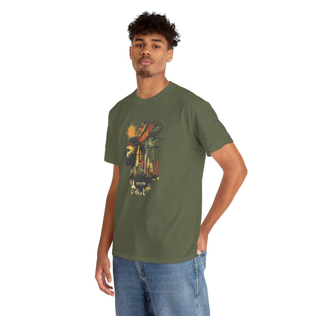 Unisex Heavy Cotton Tee - Urban Decay (Military Green)