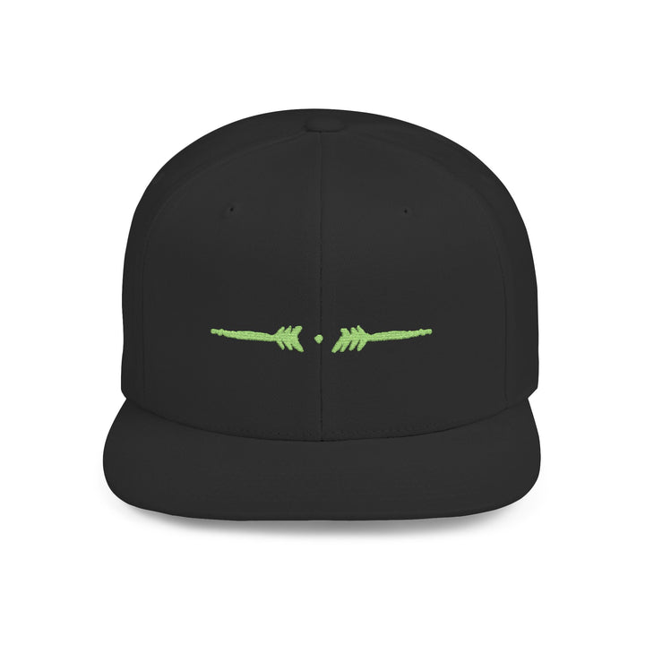 Flat Bill Embroidered Snapback - Matrix