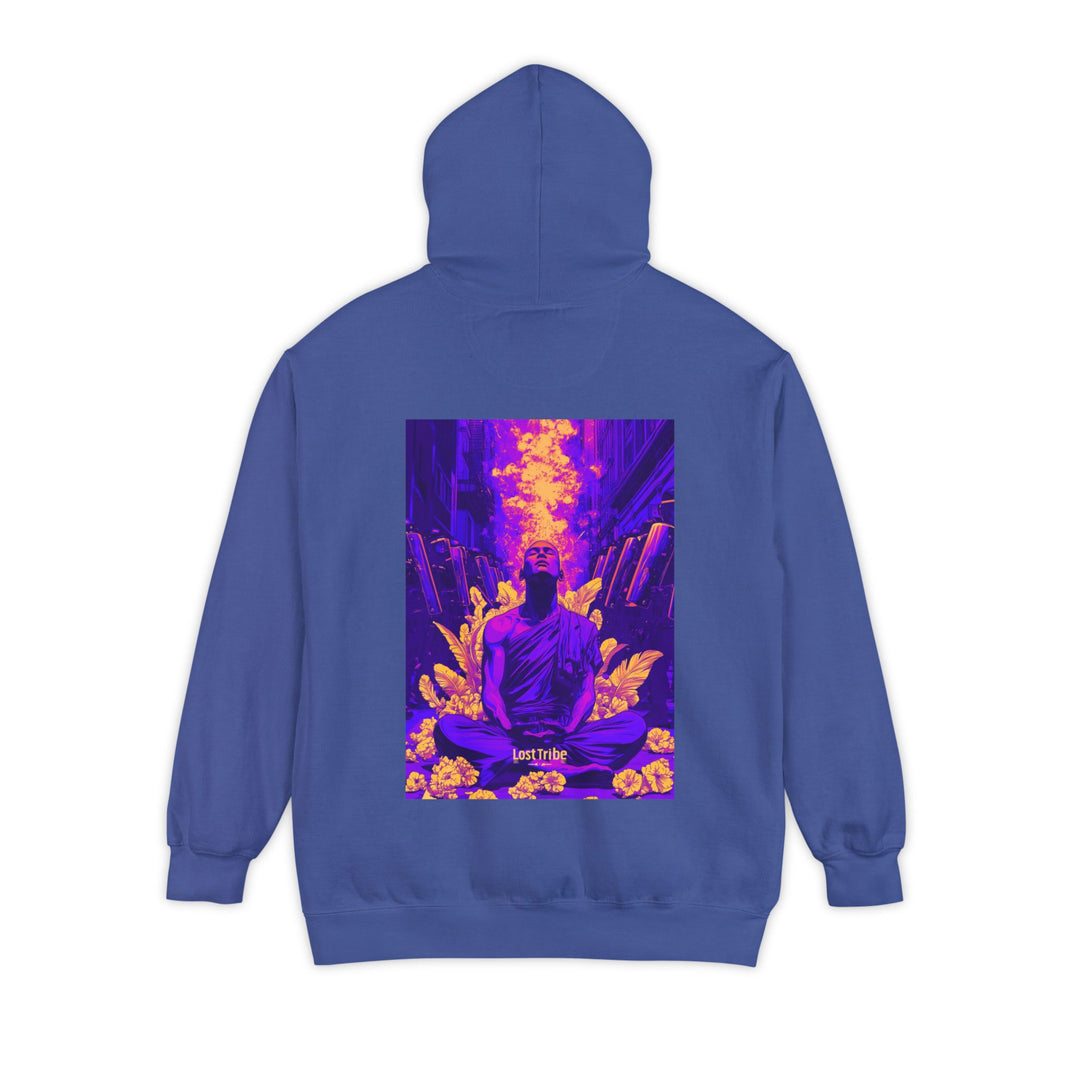Unisex Garment-Dyed Hoodie - Modern Monks (Heatwave)