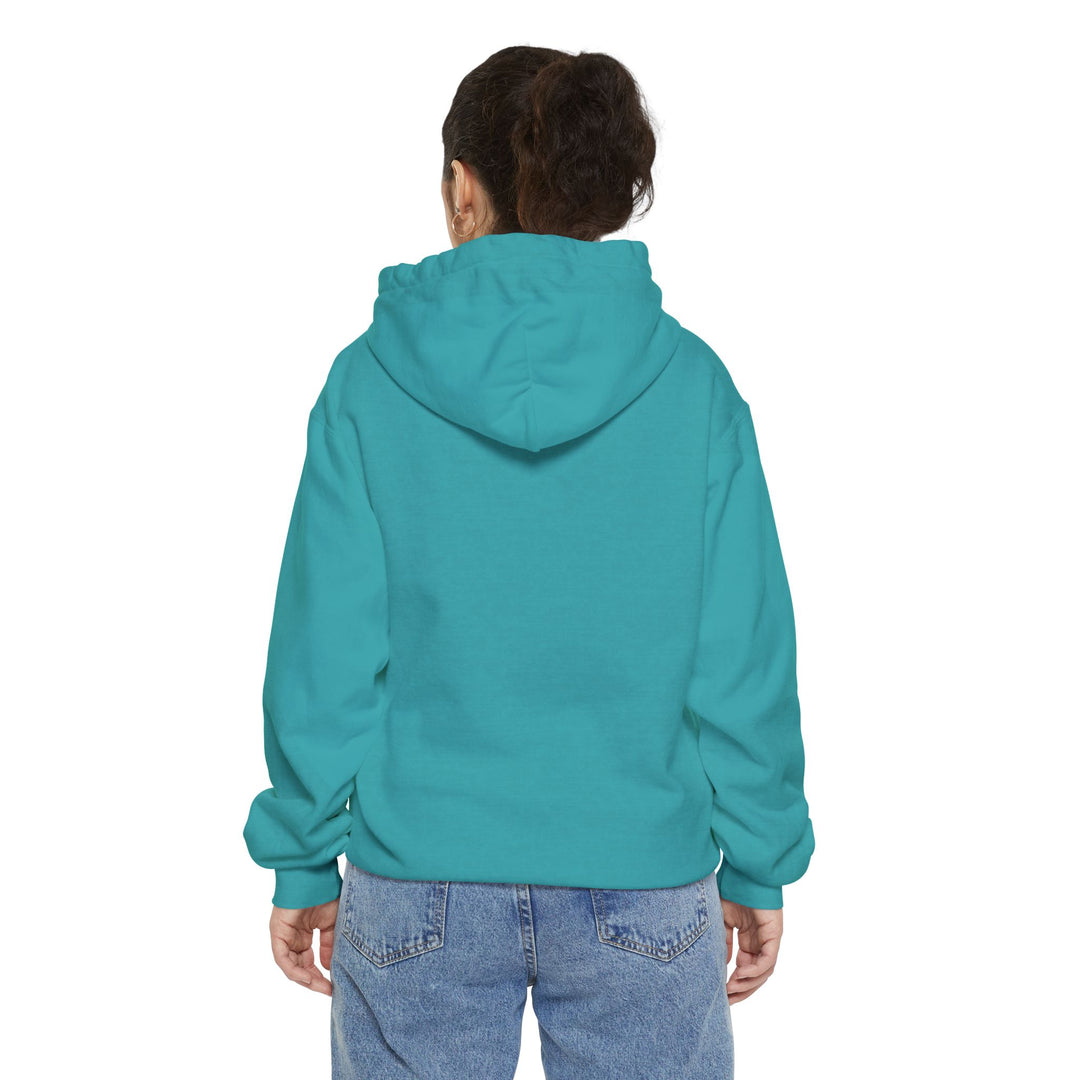 Unisex Garment-Dyed Hoodie - Eternal Arrows (Sea Foam)
