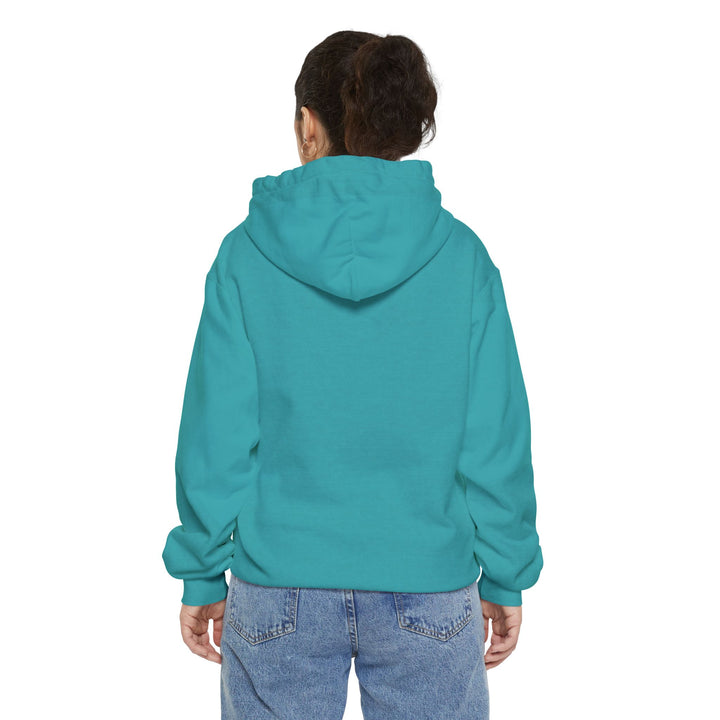 Unisex Garment-Dyed Hoodie - Eternal Arrows (Sea Foam)