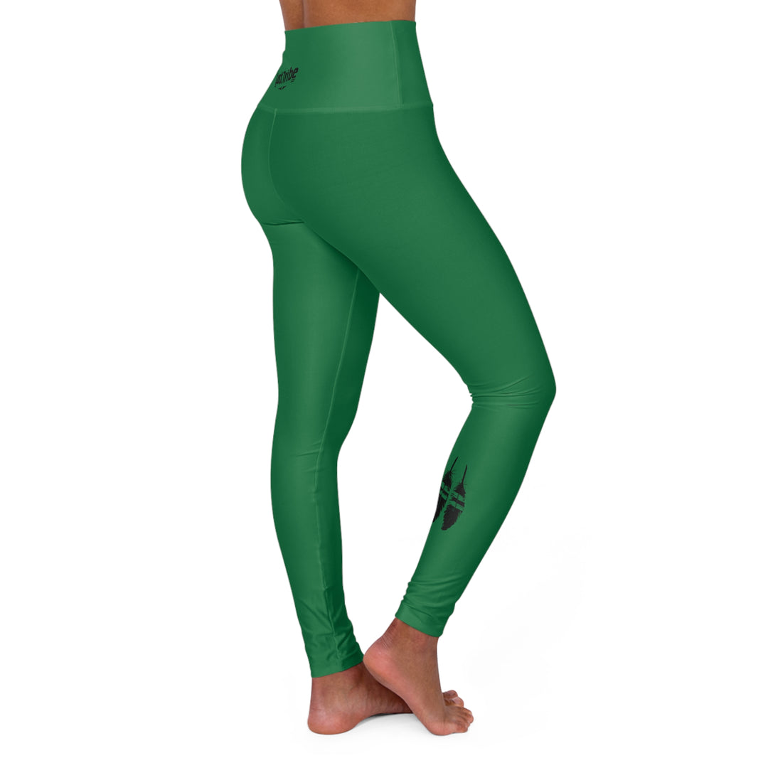 High Waisted Yoga Leggings - Forest