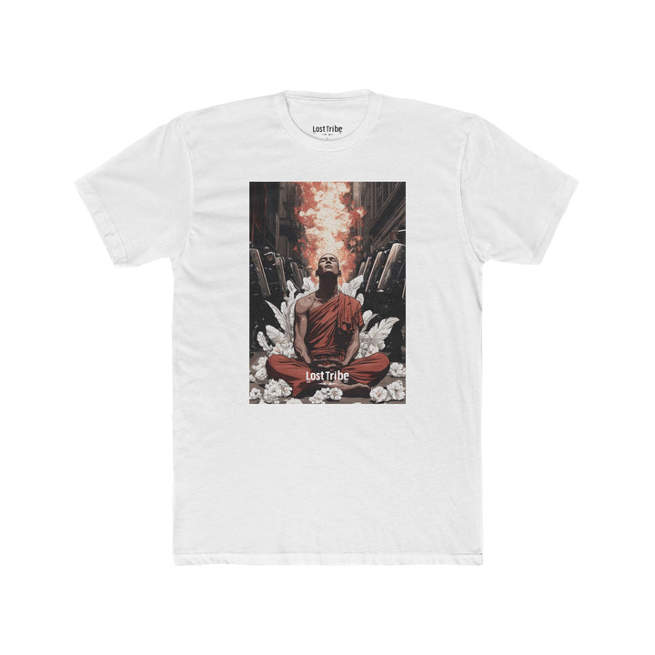 Super Soft Cotton Crew Tee - Modern Monks (Igloo)