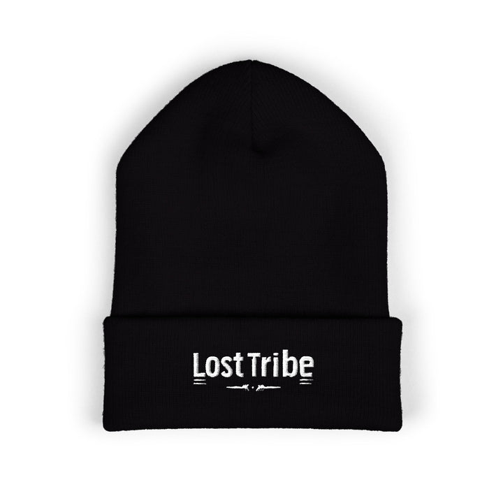 Classic Cuffed Embroidered Beanie - Black Full Logo