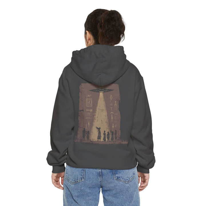 Unisex Garment-Dyed Hoodie - Messengers (Chocolate)