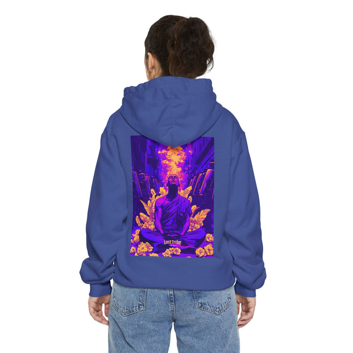 Unisex Garment-Dyed Hoodie - Modern Monks (Heatwave)