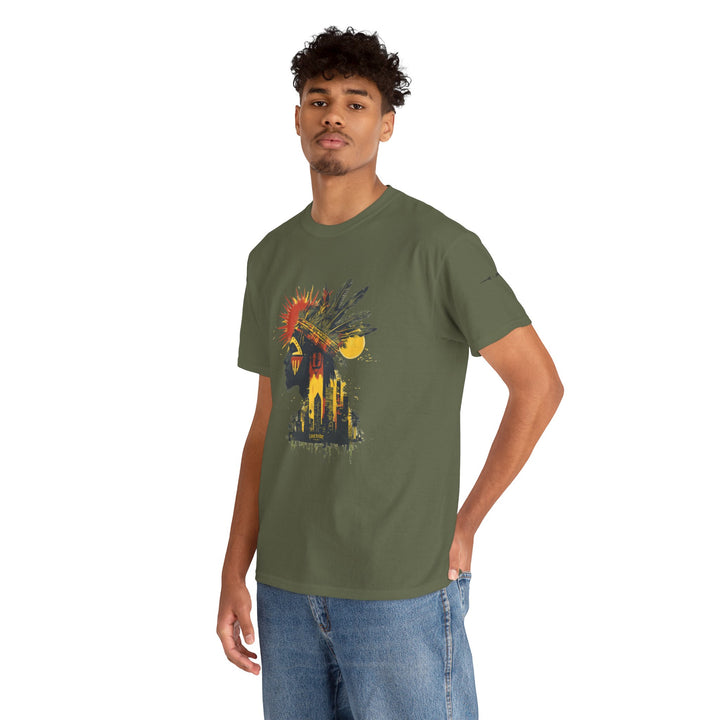 Unisex Heavy Cotton Tee - Urban Decay (Military Green)