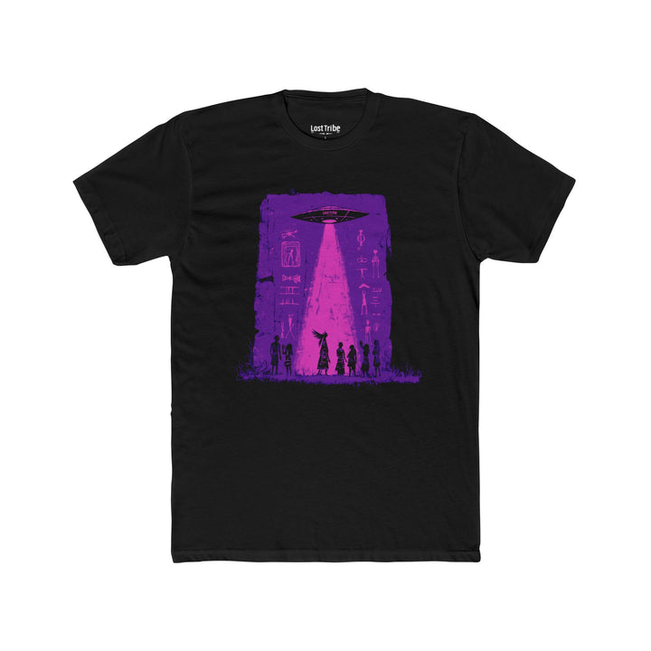Super Soft Cotton Crew Tee - Messengers (Midnight Fuchsia)
