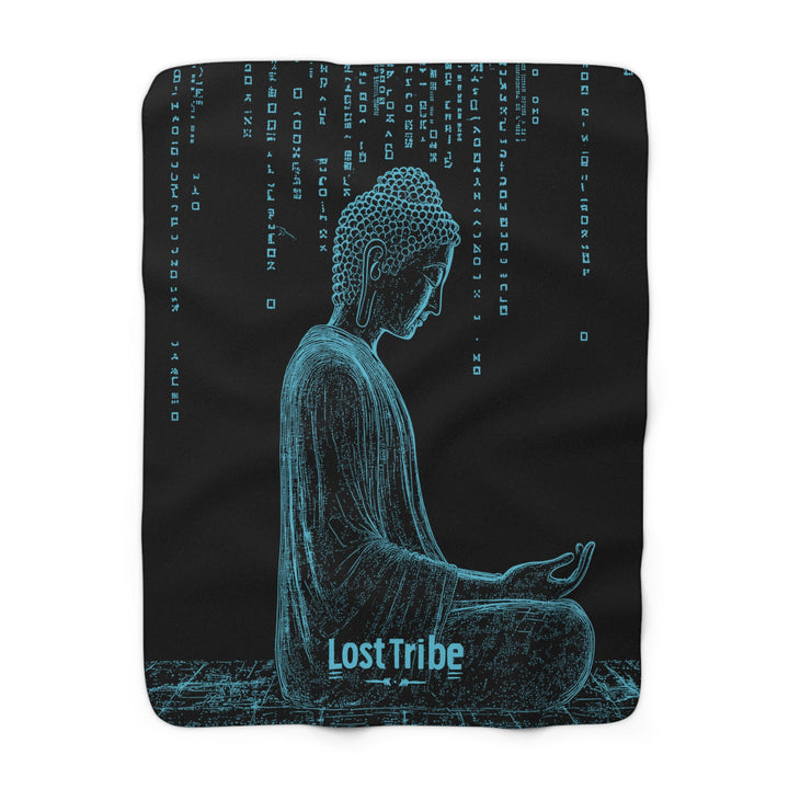 Fleece Stargazing Blanket - Matrix Monks (Ice)