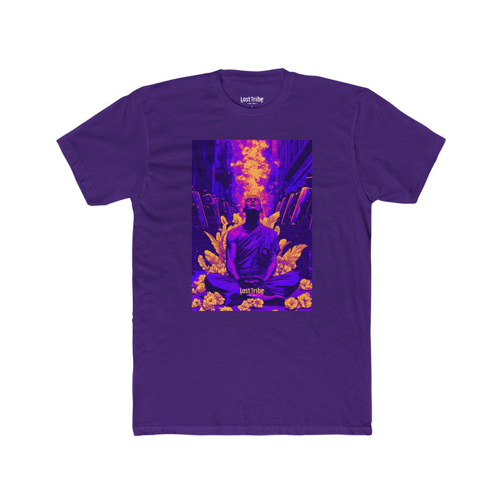 Super Soft Cotton Crew Tee - Modern Monks (Purple Rush)
