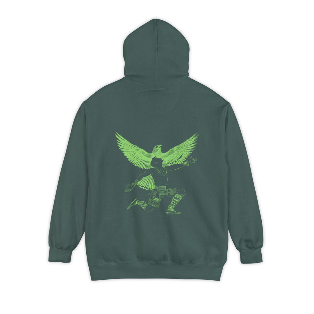 Unisex Garment-Dyed Hoodie - Seek the Light (Spruce)