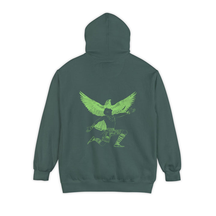 Unisex Garment-Dyed Hoodie - Seek the Light (Spruce)