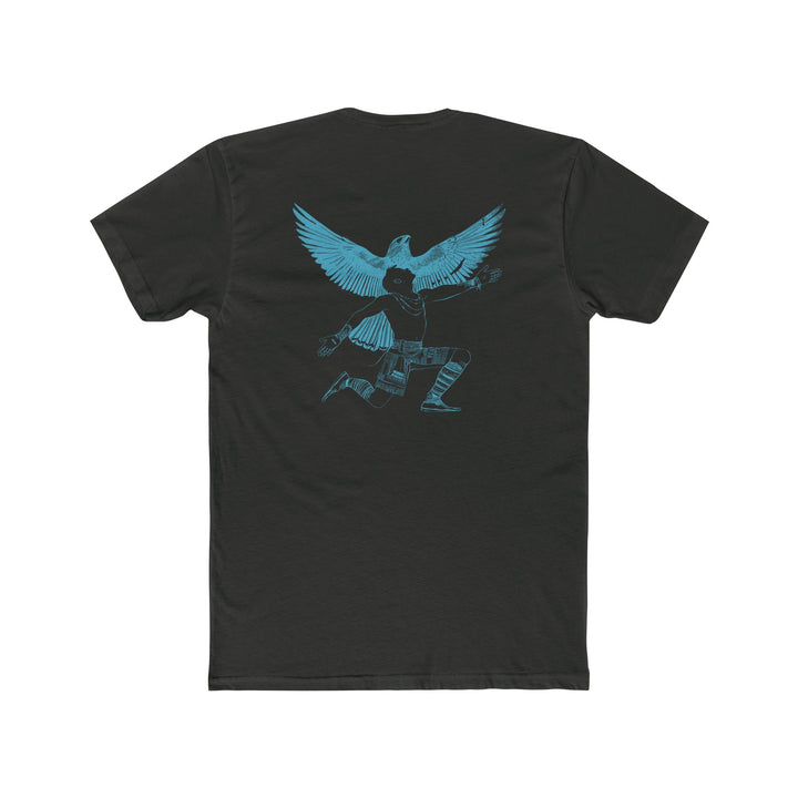 Super Soft Cotton Crew Tee - Seek the Light (Navy Ice)
