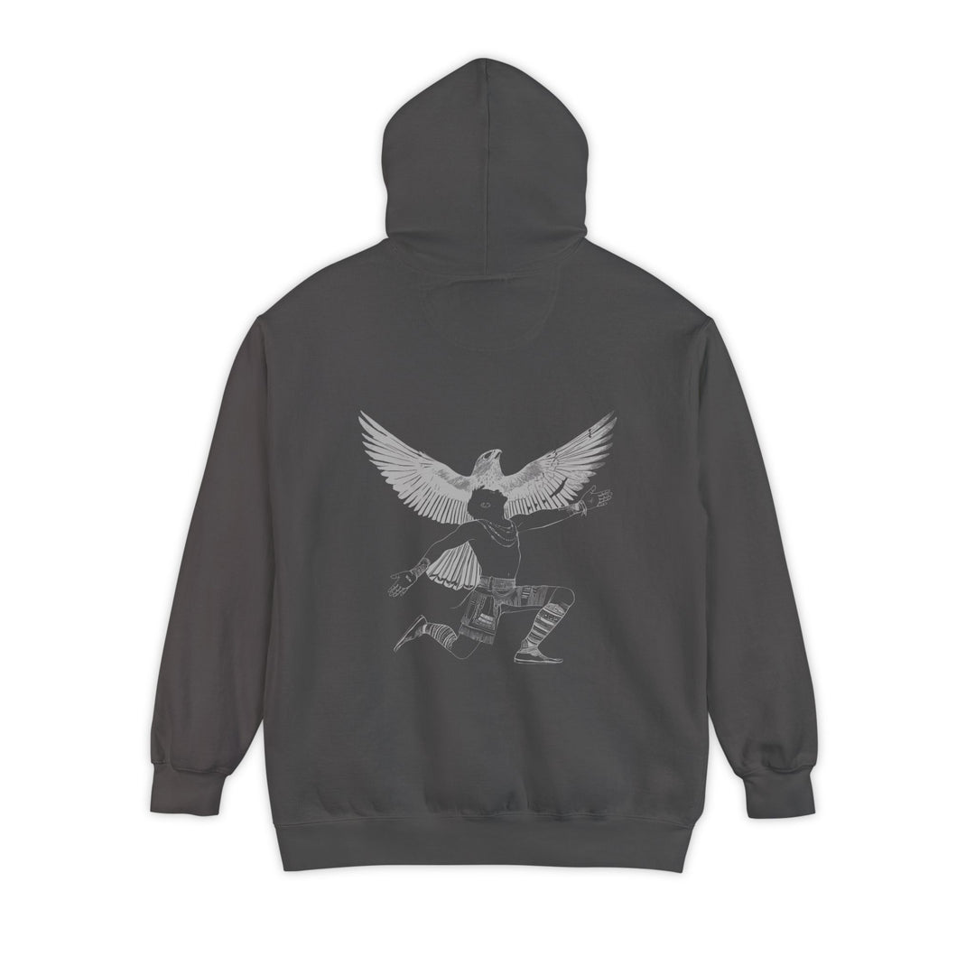 Unisex Garment-Dyed Hoodie - Seek the Light (Ghost)