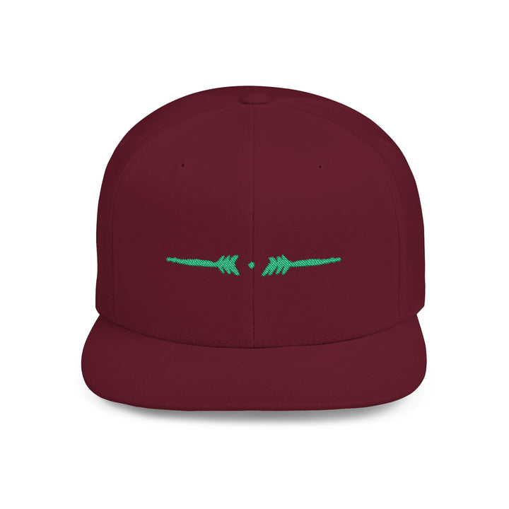 Flat Bill Embroidered Snapback