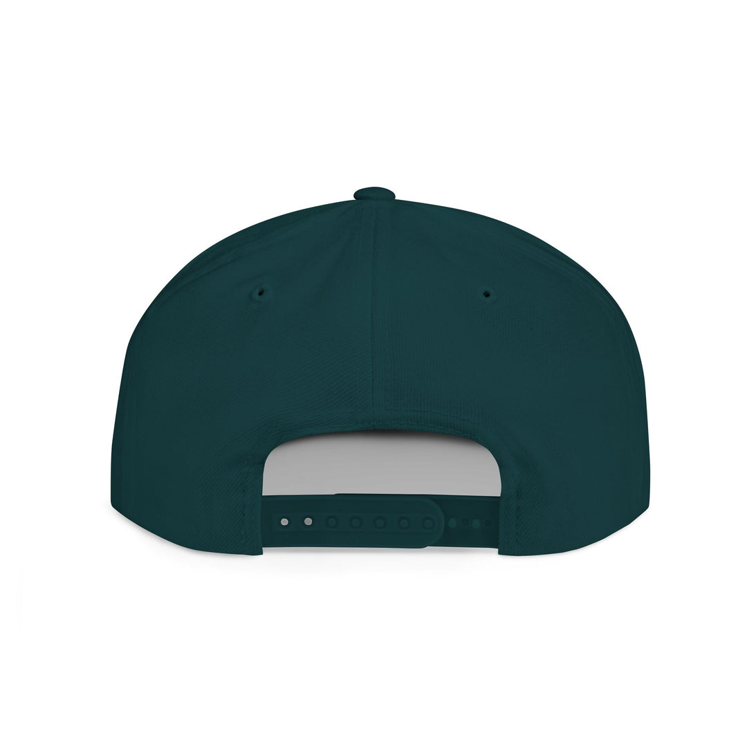 Flat Bill Embroidered Snapback