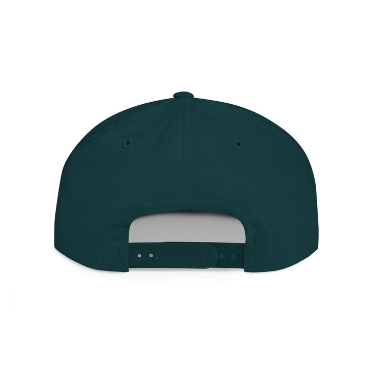 Flat Bill Embroidered Snapback