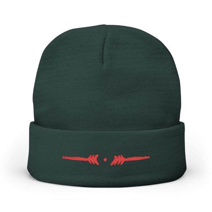 Comfy embroidered beanie - Rojo Forest