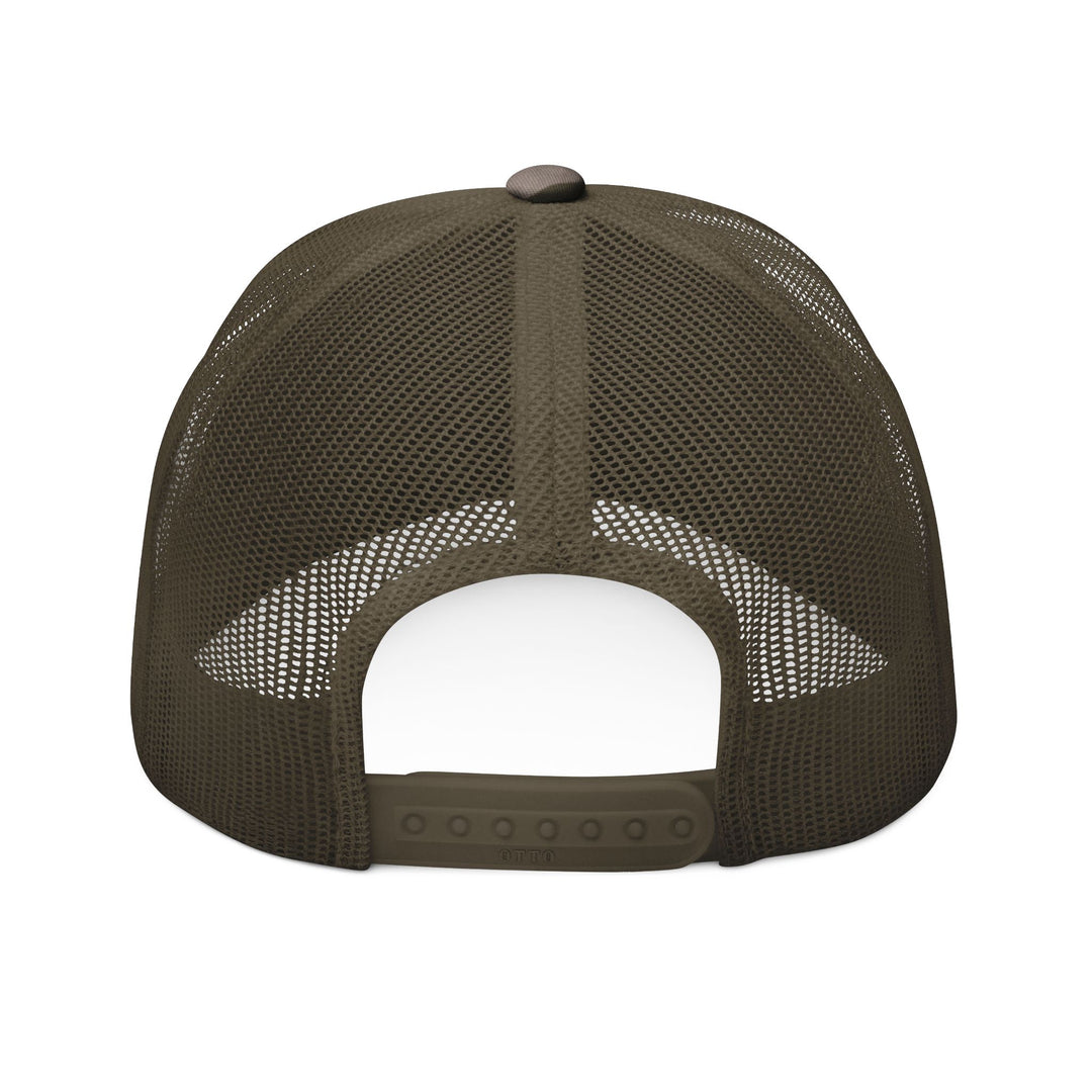 Eternal Arrows Camo Trucker Hat (Embroidered - Midnight)