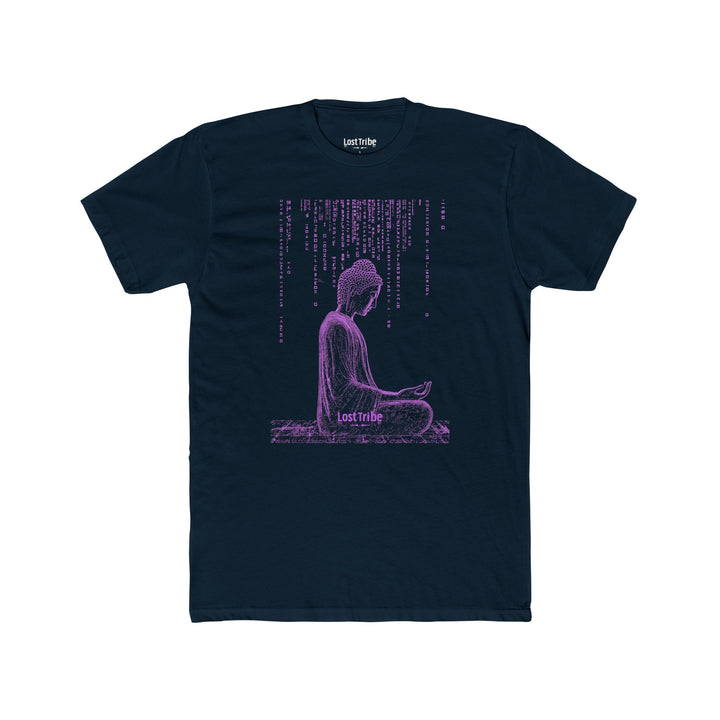 Super Soft Cotton Crew Tee - Matrix Monks (Midnight Violet)