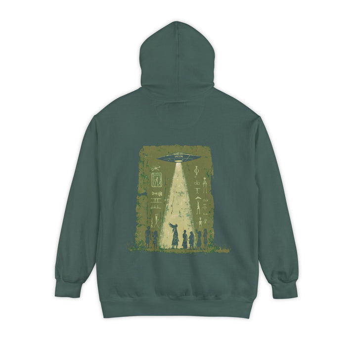 Unisex Garment-Dyed Hoodie - Messengers (Moss)