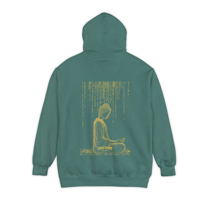 Unisex Garment-Dyed Hoodie - Matrix Monks (Golden Forest)