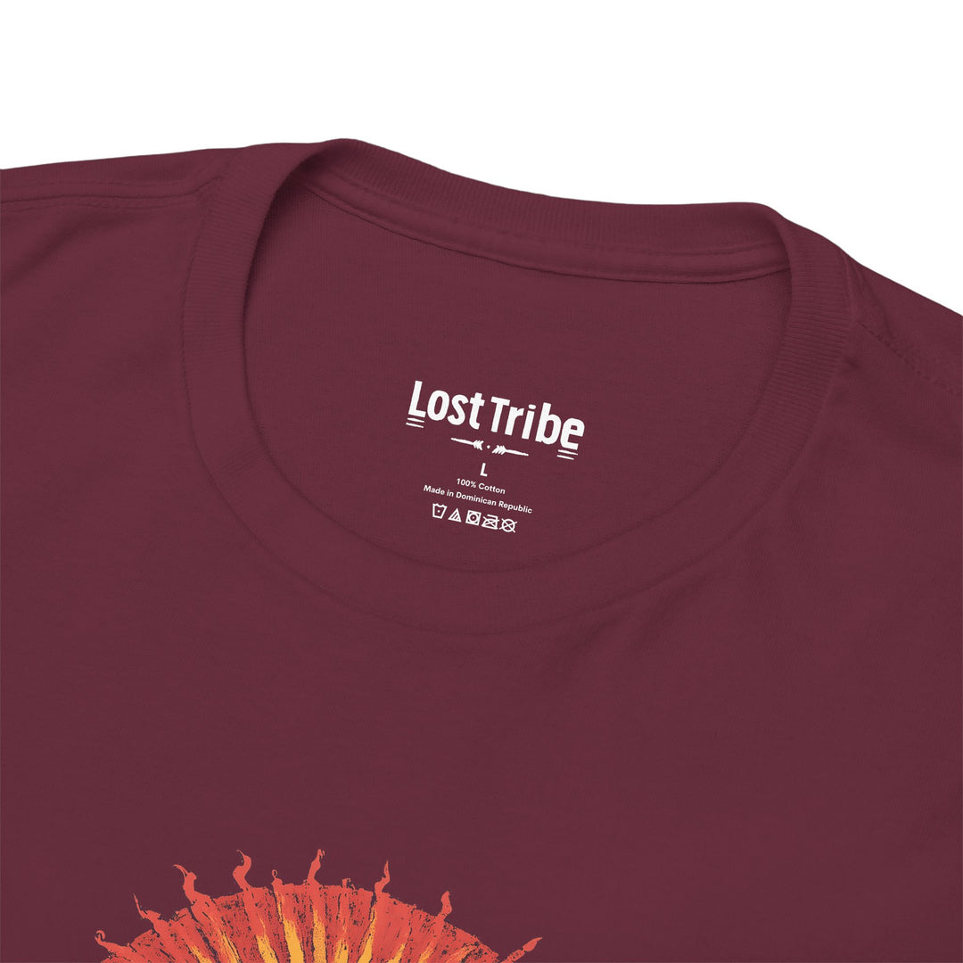 Unisex Heavy Cotton Tee - Guru Guardians (Maroon)