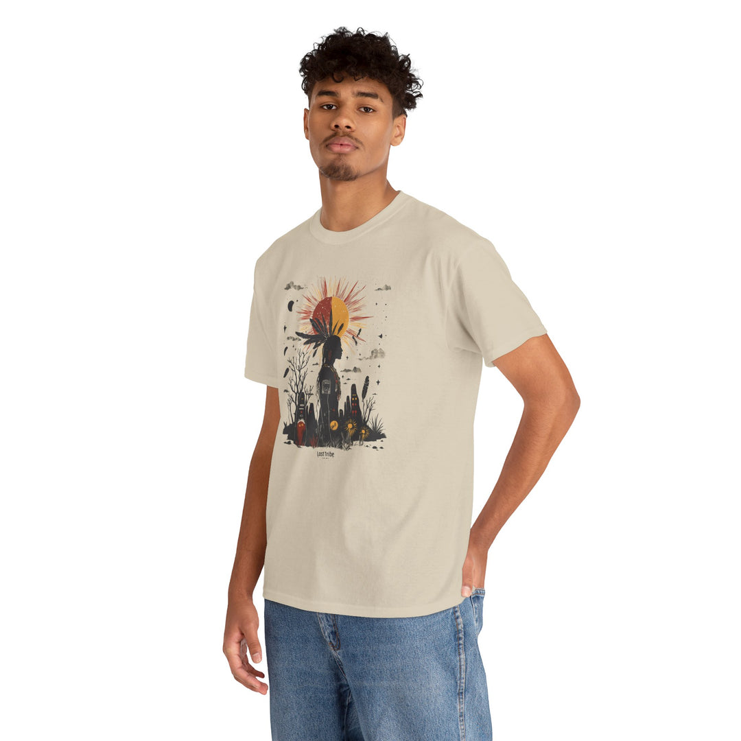 Unisex Heavy Cotton Tee - Desert Dreams (Sand)