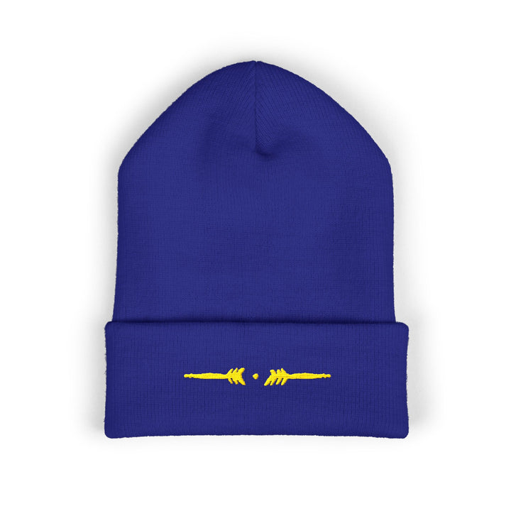 Classic Cuffed Embroidered Beanie - Yellowjacket Royal
